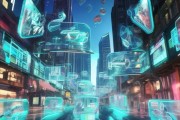 未来科技动态海报，让科技与生活相遇